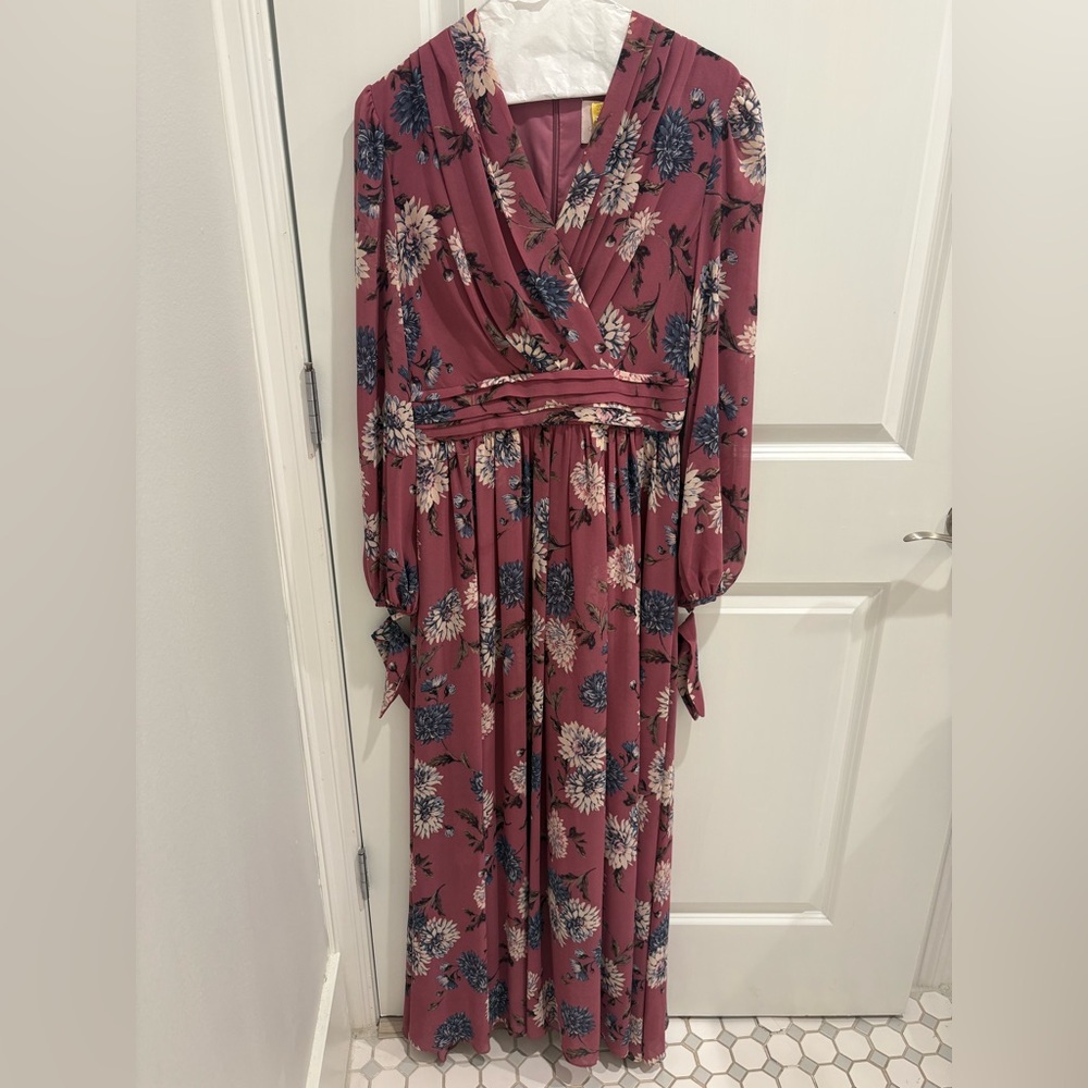 Gal Meets Glam Pink Floral Dress